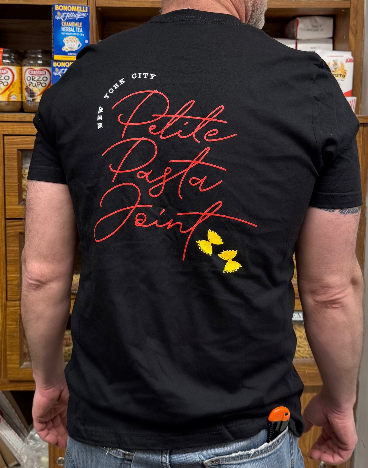 men's double farfalle tee